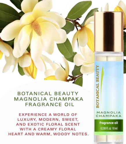 Magnolia Champaka Fragrance Oil Roll-On | Long-Lasting Luxury Scent 5 ml