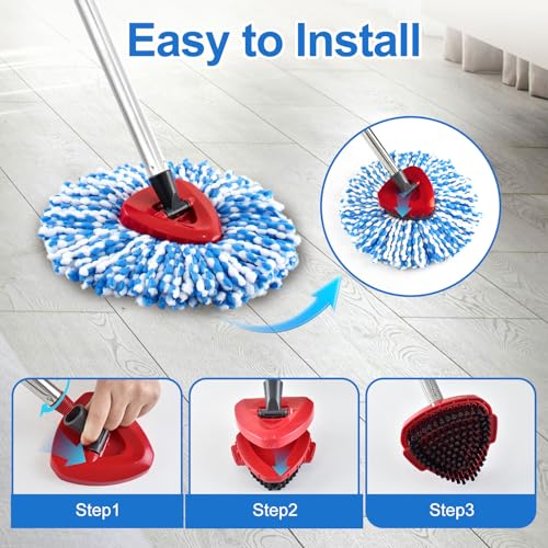 O Cedar RinseClean Spin Mop Replacement Heads - 4 Pack