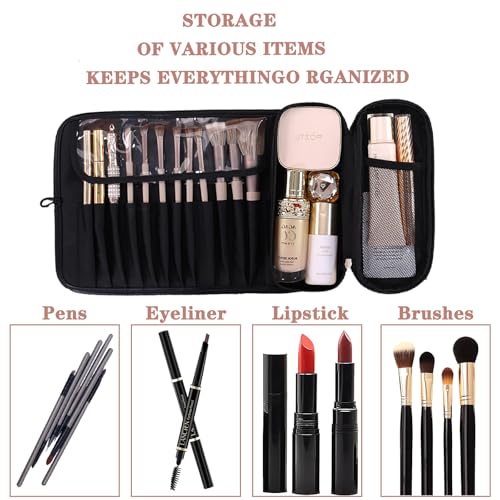 LKYQ Black Keychain Storage Bag with Large Capacity Eco-Friendly Convenience