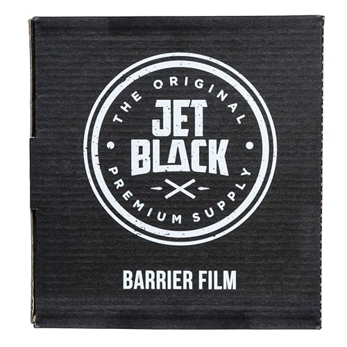 Jet Black Barrier Film Roll, 4" x 6" Perforated Disposable Protective Sheets