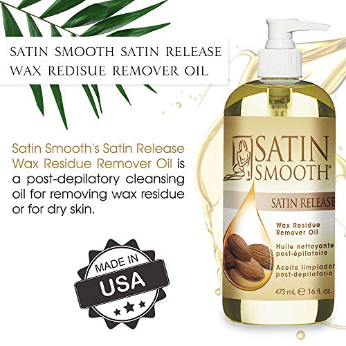 Satin Smooth Post-Wax Residue Removal Oil 16 oz - Gentle Skin & Equipment Cleaner
