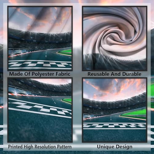 Racing Car F1 Banner Backdrop - Sports Theme Party Decor 71x47"