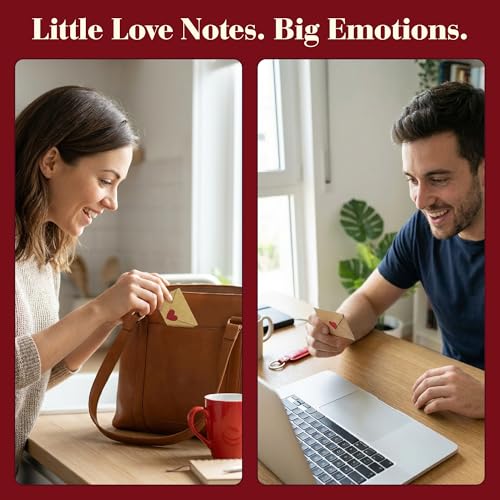 STOFINITY 60 Mini Love Notes with Envelopes for Couples