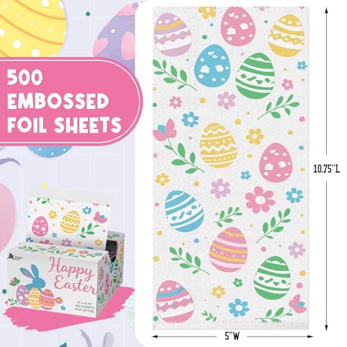 Easter Eggs Hair Foils for Highlighting - 500 Pop-Up Sheets