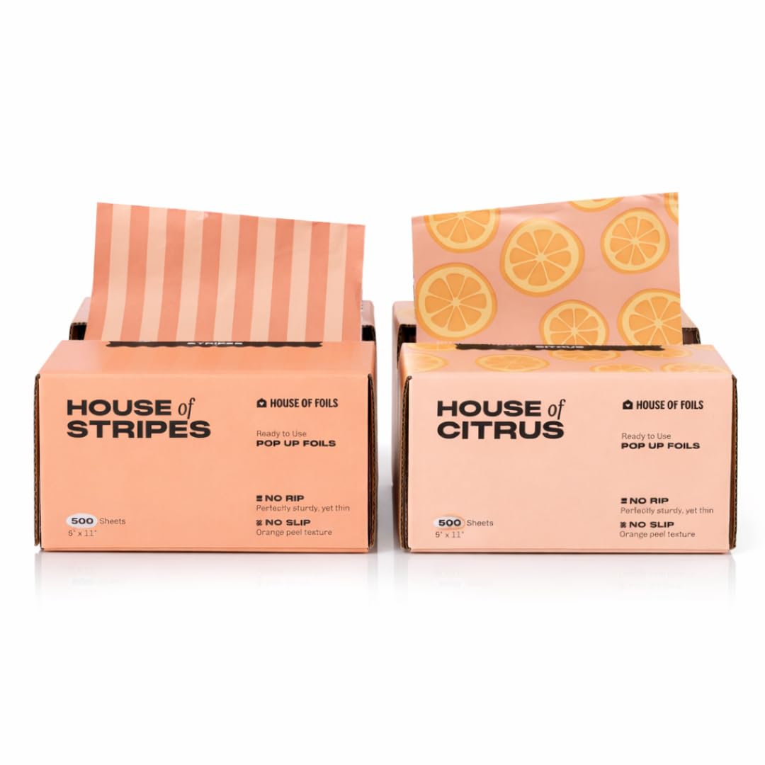 House of Foils Cute Pop Up Hair Foils | No Slip No Rip Pre Cut Foils for Highlighting, Balayage, Bleach & Hair Coloring