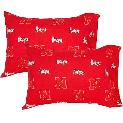 Nebraska Cornhuskers Pillowcase Pair - Standard 20" x 30"