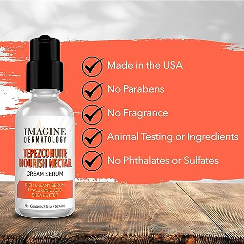 Tepezcohuite Nourish Nectar Cream Serum with Hyaluronic Acid - 2 fl oz