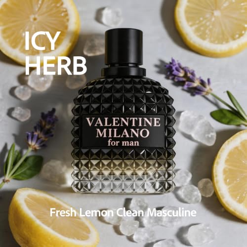 A CENTER Valentine Milano Eau de Parfum for Men 3.4 Fl Oz
