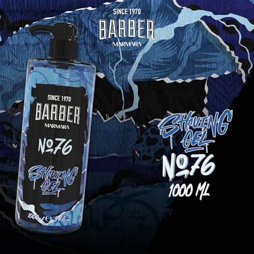 Professional 33.8 fl oz Clear Non-Foaming Shaving Gel with Pump - Barber Marmara No.76