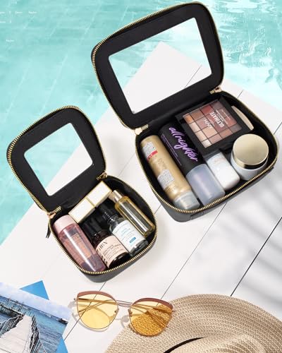 KOTORA Black Clear Sunscreen Makeup Bag Organizer Set
