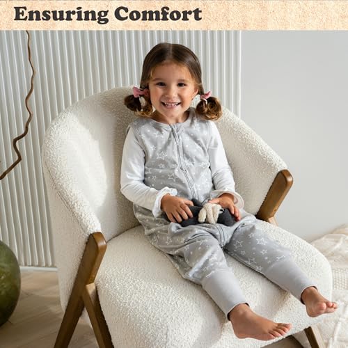 Bublo Baby Toddler Sleep Sack with Feet - 3-4T, 100% Cotton