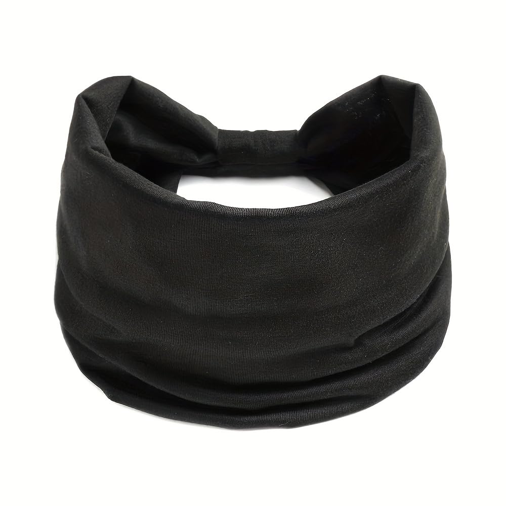 Satin Headbands for Running Sport, Fashion Women Wide Elastic Head Wrap Headband Sports yoga Daily Hair Band Accessories Band