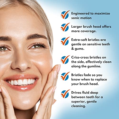 Replacement Brush Heads for Philips Sonicare, Extra-Soft Bristles