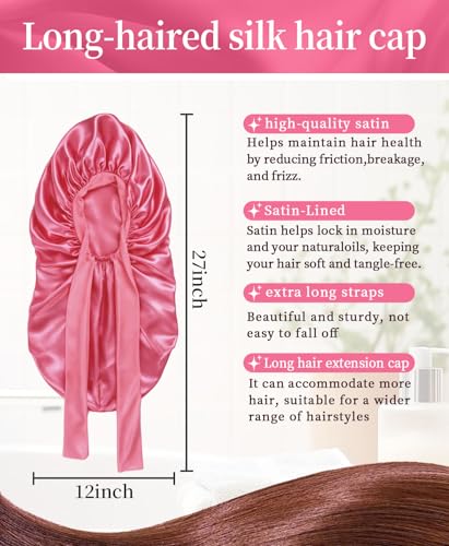 Silk Bonnet for Women - Satin Sleep Cap for Curly Hair