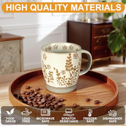 Handcrafted 18oz Coffee Mug - Rustic Ceramic Cup for Tea & Coffee