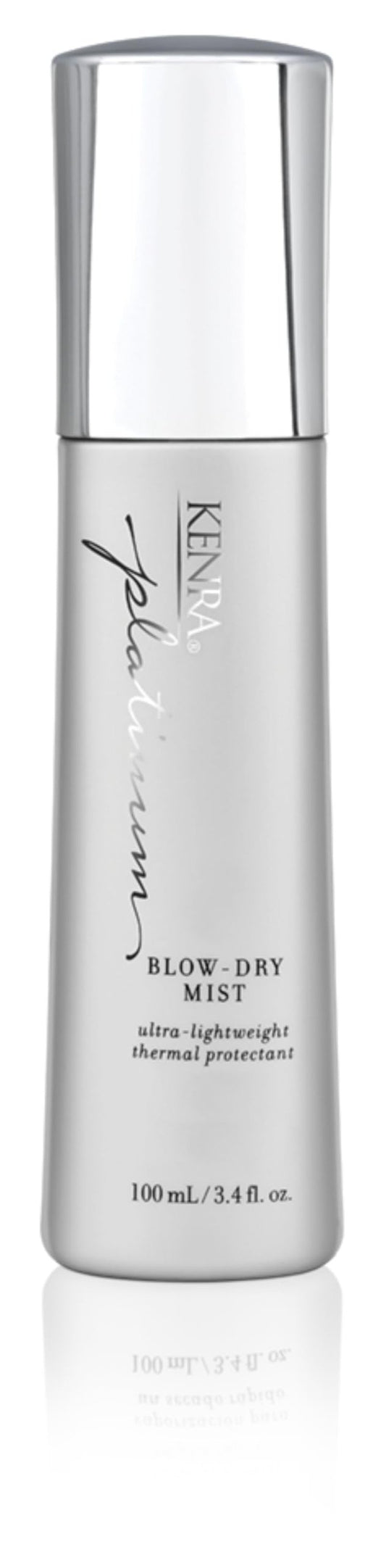 Kenra Platinum Blow-Dry Mist | Ultra-Lightweight Thermal Protectant | Detangles, Smooths, & Softens | Eliminates Frizz & Resists Humidity | Fine To Medium Hair | 3.4 fl. oz
