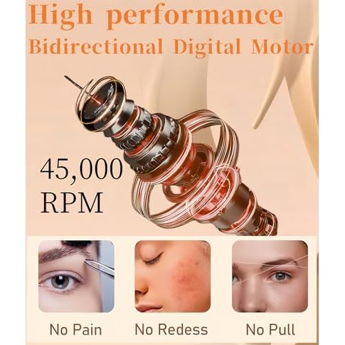 2-in-1 Painless Eyebrow Trimmer & Flawless Facial Hair Remover for Women - Gentle Dual Head Design for Brows, Lip, Chin, Cheeks - Rechargeable Type-C(White)