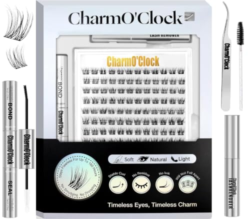 CHARMO'CLOCK Fairy M Lash Clusters Kit - DIY Ultra-Soft 9-16mm