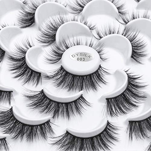 DYSILK Wild Girl 6D Faux Mink Cat Eye Lashes Fluffy, 15mm - Natural Look, Reusable
