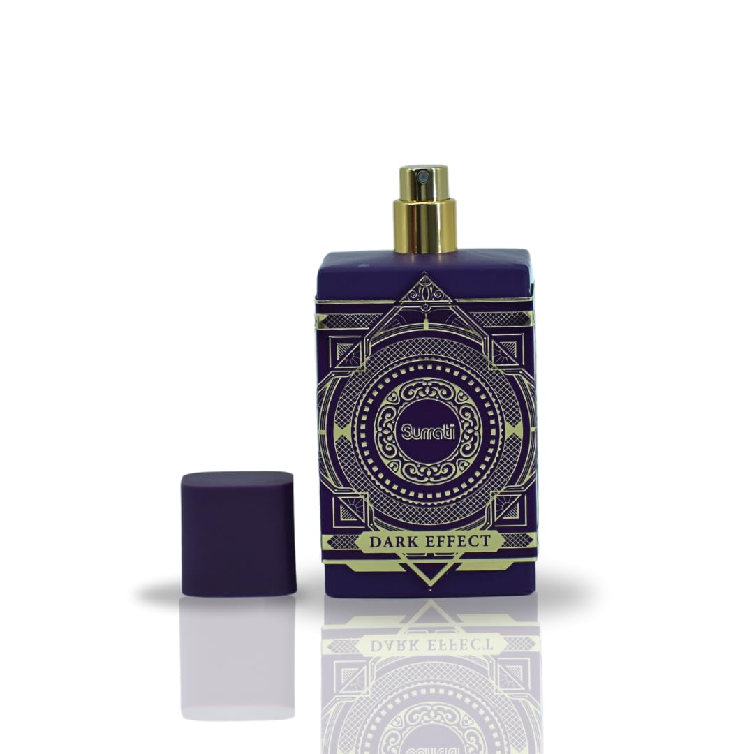 Surrati Dark Effect Arabian Perfume - Exotic Eau de Parfum Spray 100ML | Bergamot, Amber & Musky Notes for All-Day Freshness