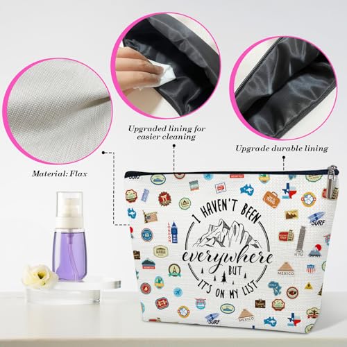 Travel Makeup Bag for Women | Funny Quote Cosmetic Organizer