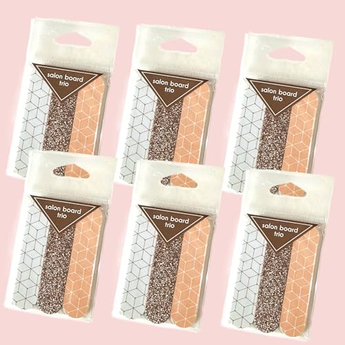 Set of 18 Dual-Sided Nail Files - Heavy & Medium Grit, TSA Approved