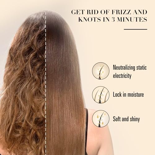GAVIVOL Bamboo Hair Brush – Detangling Paddle Brush for All Hair Types