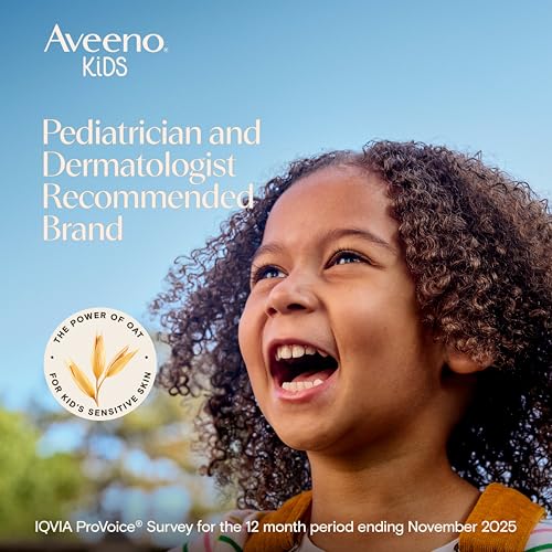 Aveeno Kids Face & Body Wash for Sensitive Skin, 18 fl oz - Tear-Free & Hypoallergenic