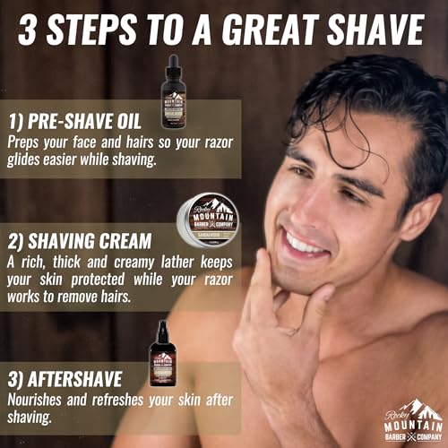 Sandalwood Aftershave Balm for Men - 4 oz by Rocky Mountain Barber