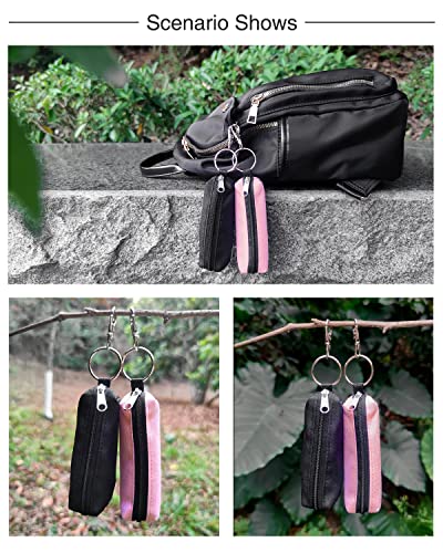 Portable Chapstick Holder Pouch with Hook - 2pcs Lip Balm Sleeve