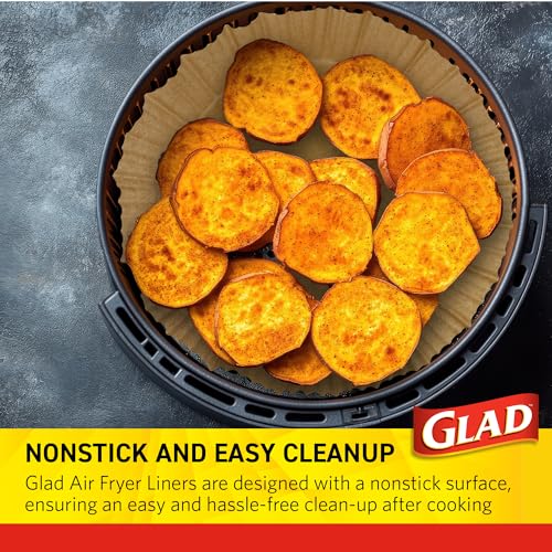 Glad Air Fryer Liners - 7.9 Inch Round, 100 Count, Nonstick