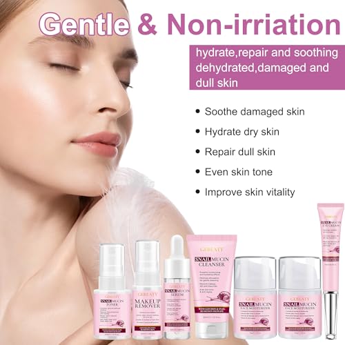 7-Piece Snail Mucin Skincare Set for Hydration & Repair