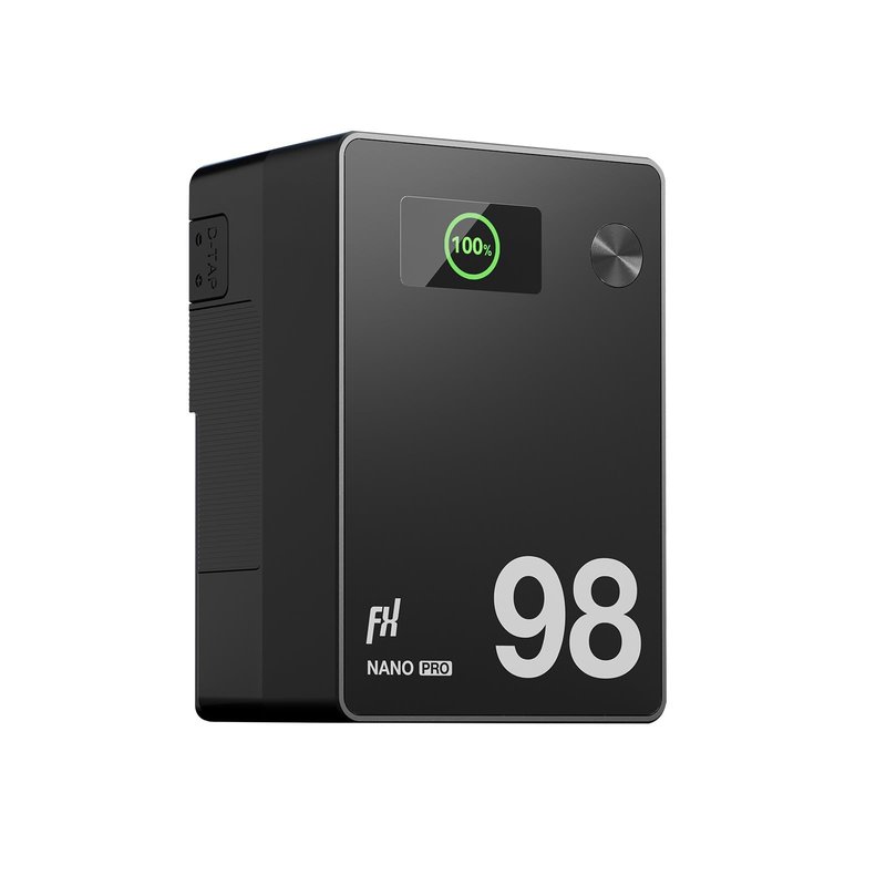 FXLION V Mount Battery Nano Pro, 98Wh/ 6800mAh V Mount Battery with PD 100W Fast Charging, 3 USB-C, 2 D-Tap and 1 USB-A Ports, Compatible with Camera, Camcorder, LCD Light, Film Light and Drone