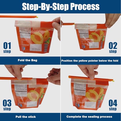 20 Reusable Bag Sealer Clips - Airtight & Waterproof Food Storage