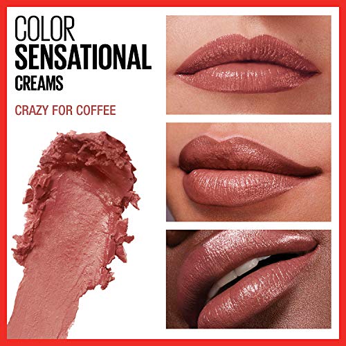 Maybelline Color Sensational Lipstick - Crazy for Coffee, 0.15 oz Hydrating Cream Finish