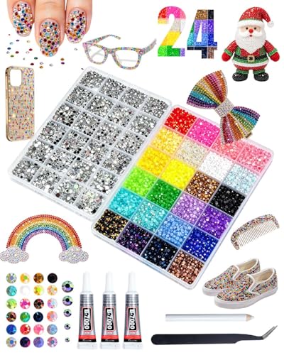 VIEKIER 440,000+ Rhinestones Bedazzling Kit with 48 Colors & Accessories