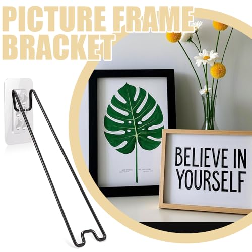 Adjustable Picture Frame Stands - 6 Pcs Stainless Steel Easel Backs
