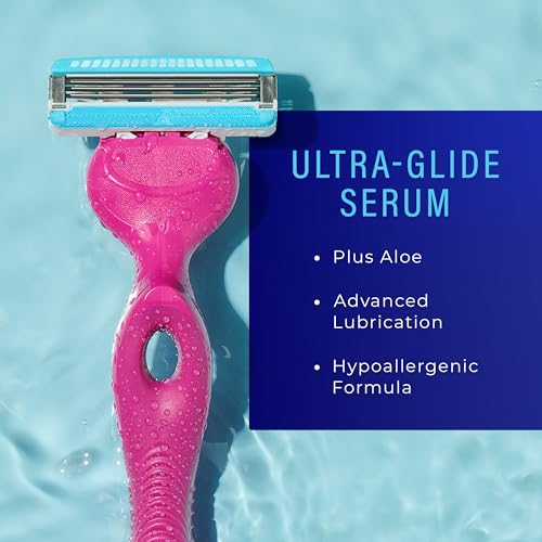 Schick Hydro Silk Ultimate Pubic Razor Refills for Women, 4-Count