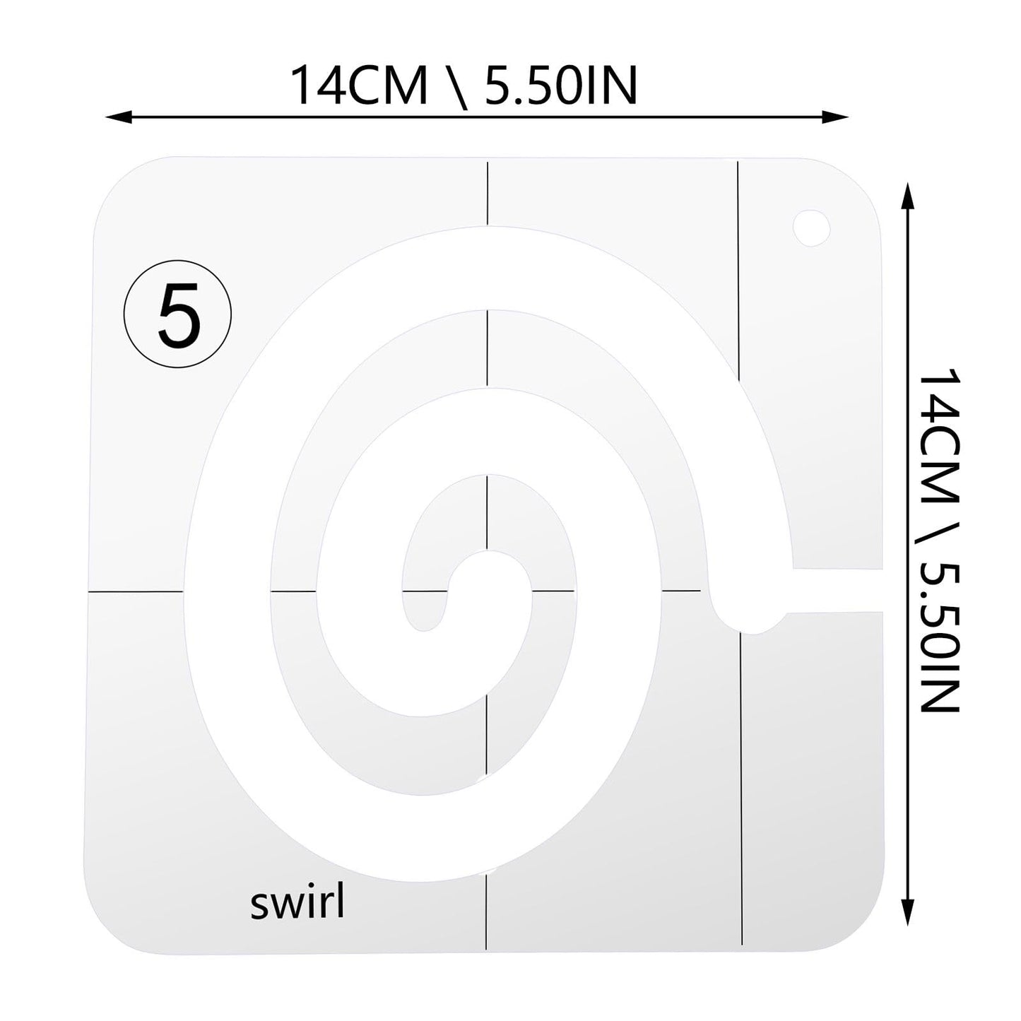 1Pc Multi-Functional Transparent Quilting Ruler for Patchwork Sewing Crafts Hollow Design Template for Clothing and Quilting Projects