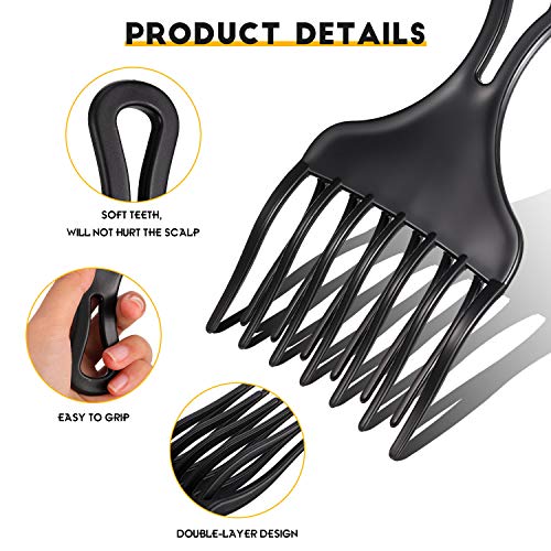 2-Pack Afro Pick Comb for Curly & Afro Hair - Detangling & Volume Styling