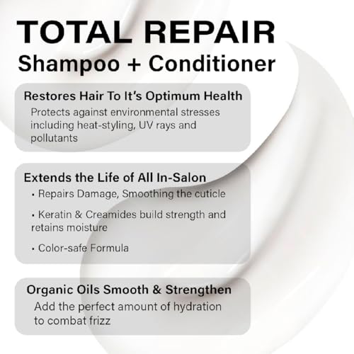 Peter Coppola Total Repair Shampoo & Conditioner Duo, 3 oz - Sulfate-Free, Color-Safe and Smoothing for Color Treated Hair