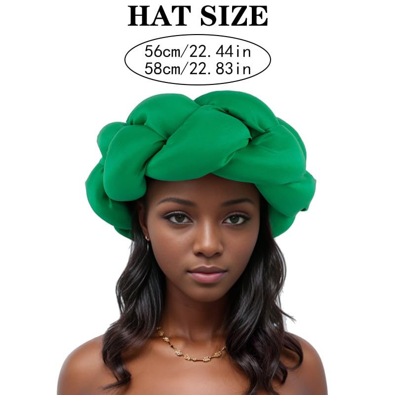 African Auto Gele Braid Turban Cap for Weddings and Formal Parties