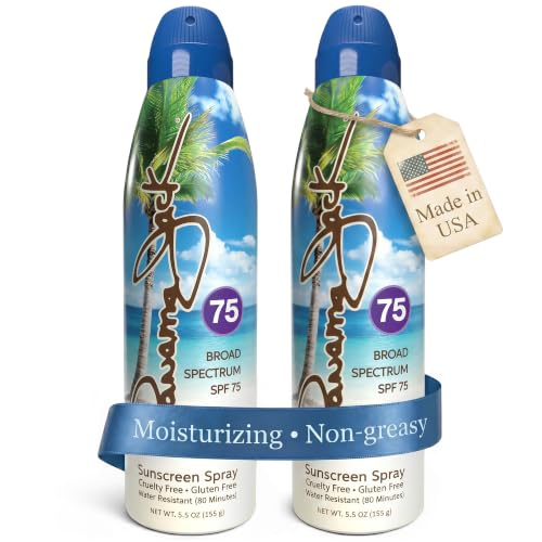 Panama Jack SPF 75 Continuous Spray Sunscreen - 5.5 oz (Pack of 2)