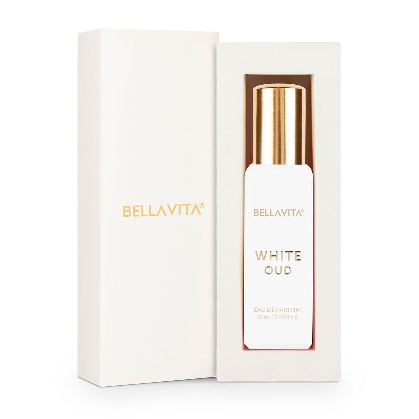**Bellavita White Oud Eau de Parfum - Long Lasting Unisex Fragrance | 20 ml Travel Size with Fruity & Tobacco Notes**