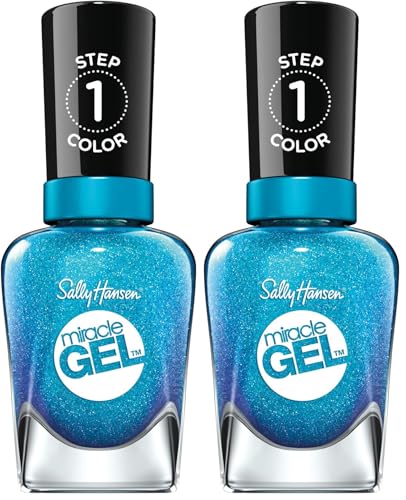 Sally Hansen Miracle Gel Nail Polish Pack of 2 - Flash-ionista #649 (0.5 Fl Oz)