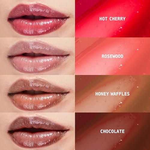 Ruby Kisses Soft Pink Lip Oil Booster Hydrating Lip Gloss with Natural Oils