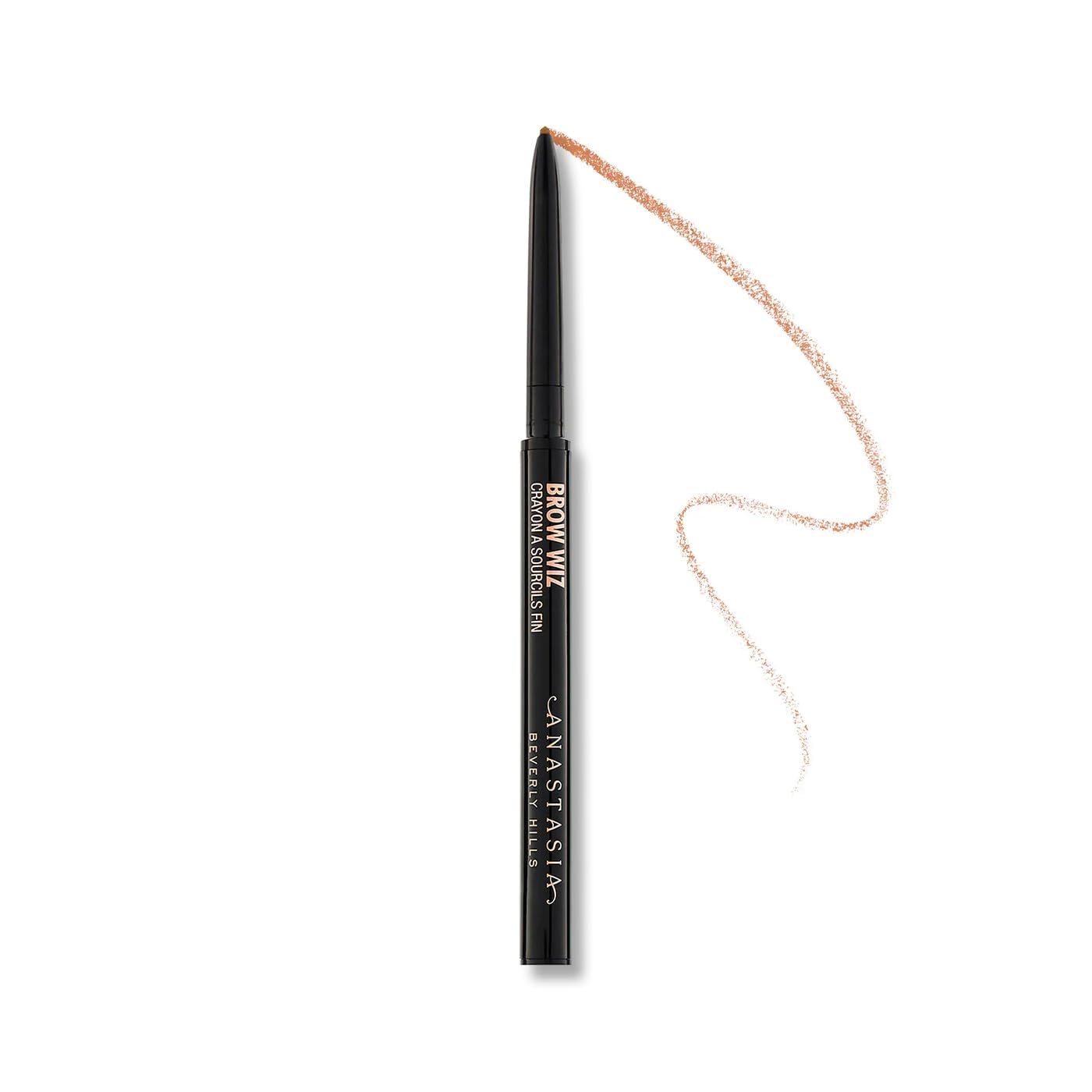 Anastasia Beverly Hills Mini Brow Wiz - Ultra-Slim Retractable Eyebrow Pencil for Precision Hair-Like Strokes | Travel Size