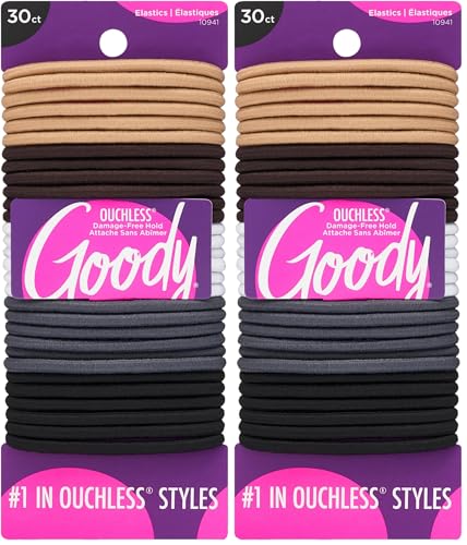 Goody Ouchless Hair Ties - 30 Count, No Damage Elastic Bands