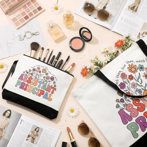 Assistant Principal Gift Set - 3 Pcs Tote Bag, Cosmetic Bag & Keychain