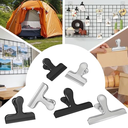 FOWIDALIXG 22 Pack Heavy Duty Stainless Steel Chip Clips